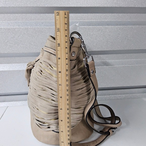 Fringe Bucket Bag Boho Crossbody Purse Tassel Shoulder Bag - Picture 10 of 14